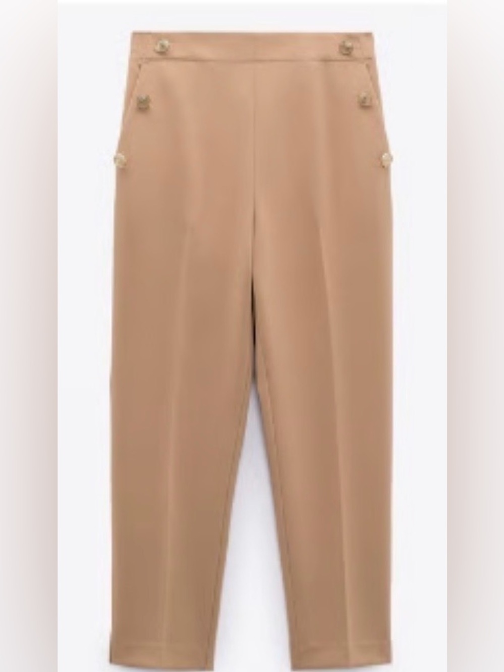 Zara High-Waist Tailored Ankle Pants - Picture 2 of 6